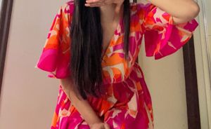 Vibrant Floral Print Midi Dress