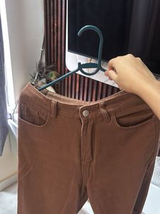 URBANIC Brown Wide Leg Jeans