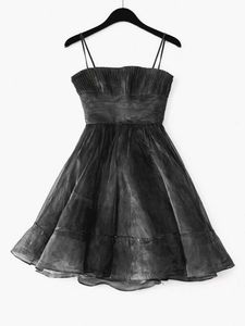 Black Organza Party Dress