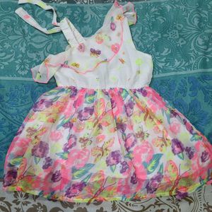 Cute Floral Girls Dress