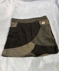 Patchwork Mini Skirt