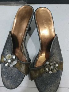 Sparkling Embellished Wedge Sandals