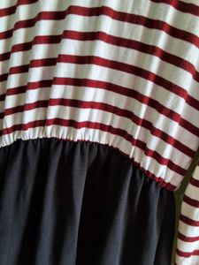 Striped Long Sleeve Dress