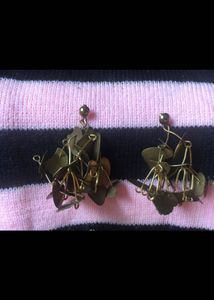 Statement Brass dangle Earrings