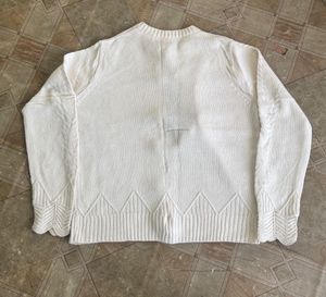 Beaded Off-White Cardigan