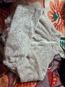 Fuzzy Beige Top