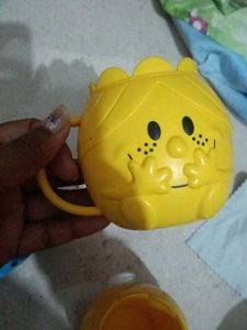 Cute Yellow Mr. Happy Toy Cup