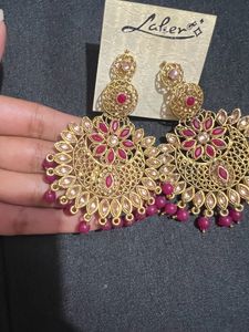 Pink Designer Earrings