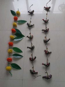 Handmade Bird & Flower Door Hanging