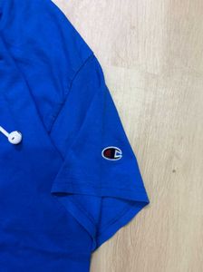 Champion Blue T-Shirt with Earbuds