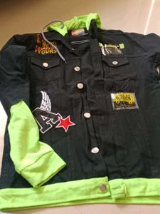 Unique Graphic Black &amp; Neon Jacket