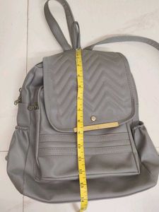 Stylish Grey Chevron Backpack/ bag