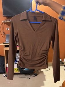 little box two Long Sleeve Collared Tops comboof 2