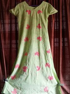 Green Long Kurta