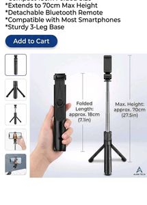 All-in-One Phone Tripod &amp; Selfie Stick