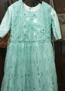 Beautiful Teal Ethnic Gown