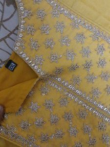 Yellow Embellished Kurta