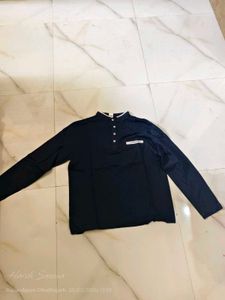 Men's Navy blue Long Sleeve Shirt