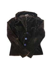 Women's Brown Velvet Blazer