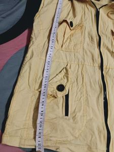 Yellow Sleeveless Utility Vest