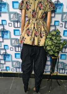 🇮🇳Girl suit Designer dress Floral Peplum Kurta