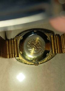 Rado diastar 1stcopy Vintage Gold Watch with Blue