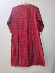 Red Festive Kurta