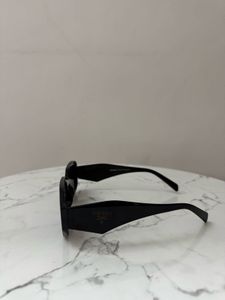 Prada Stylish Black Rectangular Sunglasses