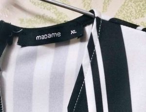 🌚Madame Chic Striped Jumpsuit Dress🌚