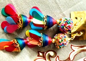 Casual Earings In Multicolour For Girls...