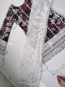 Elegant Floral Kurta with duppata without pant