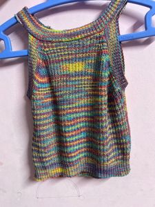 Colorful Knit Tank Top