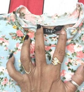 Floral Mock Neck T-Shirt