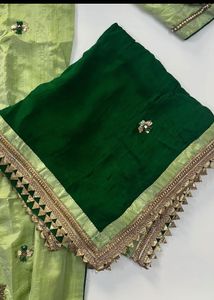 green Kurta Set with Dupatta XL