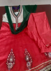 Ethnic and traditional kurti, salwar, dupatta