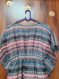 Boho Print Kaftan Dress