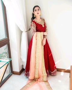 Party Wear Gown and Dupatta
