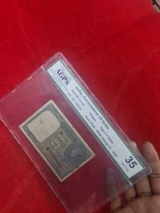 1940 India 1 Rupee Banknote