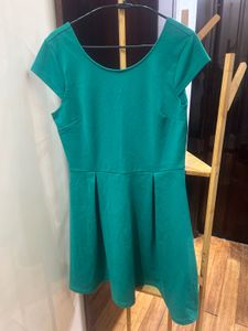 🇮🇳Freedom Sale🇮🇳Green Skater Dress