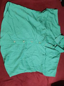 Green Button-Down Shirt