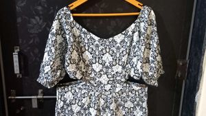 Floral Print Off-Shoulder Jumpsuit