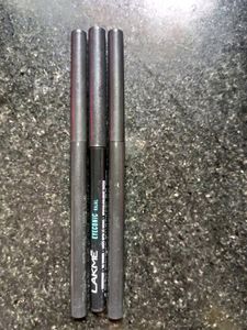 Combo Of 3 MAC Eyeconic Kajal,1eyeliner,1blue Haven Eye Sadew,1 Compect,1 Huda Beauty Eyelashes.