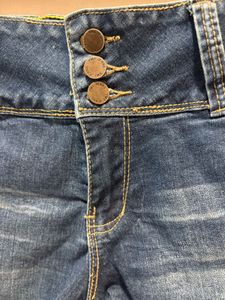 Distressed Denim Shorts