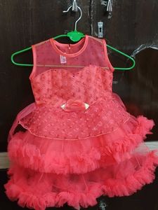 Cute red Baby Girl frock