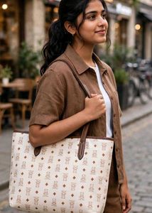 🆕Cute Teddy Bear Print Tote Bag