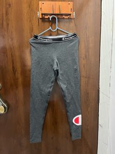 Champion Grey Leggings with Logo
