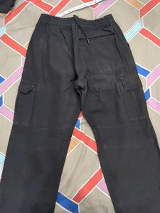 Layered Black Cargo Pants