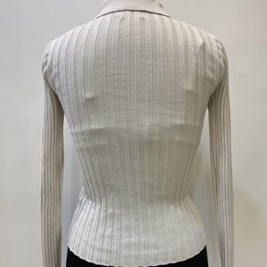 Collected Fitted Sexy White Top