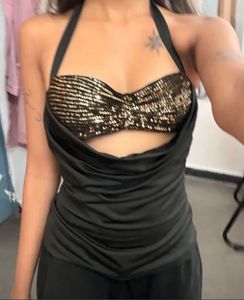 Sparkling Halter Bikini Top