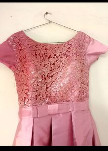 Pink Ethnic Gown For Party/ Festivals